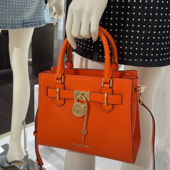 Michael Kors Hamilton Small Satchel Shoulder Crossbody Bag 
Poppy 
NWT - Picture 8 of 16
